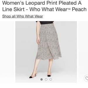 Who What Wear Leopard Skirt